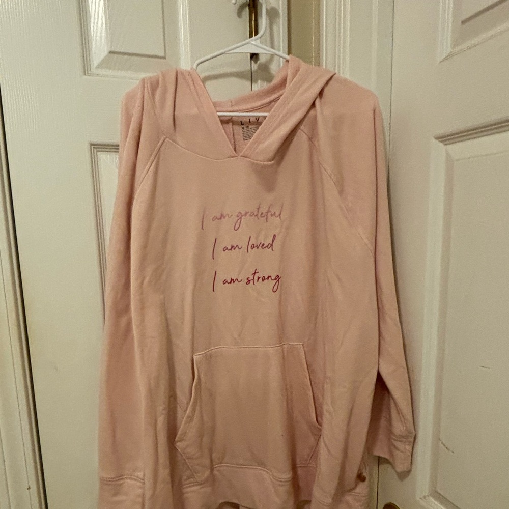 Lane Bryant hoodie pink Livi